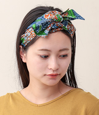アフリカンプリントヘアバンド/イメージ写真