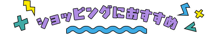 ショッピングにおすすめ