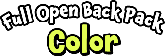 フルオープンバックパックーカラー