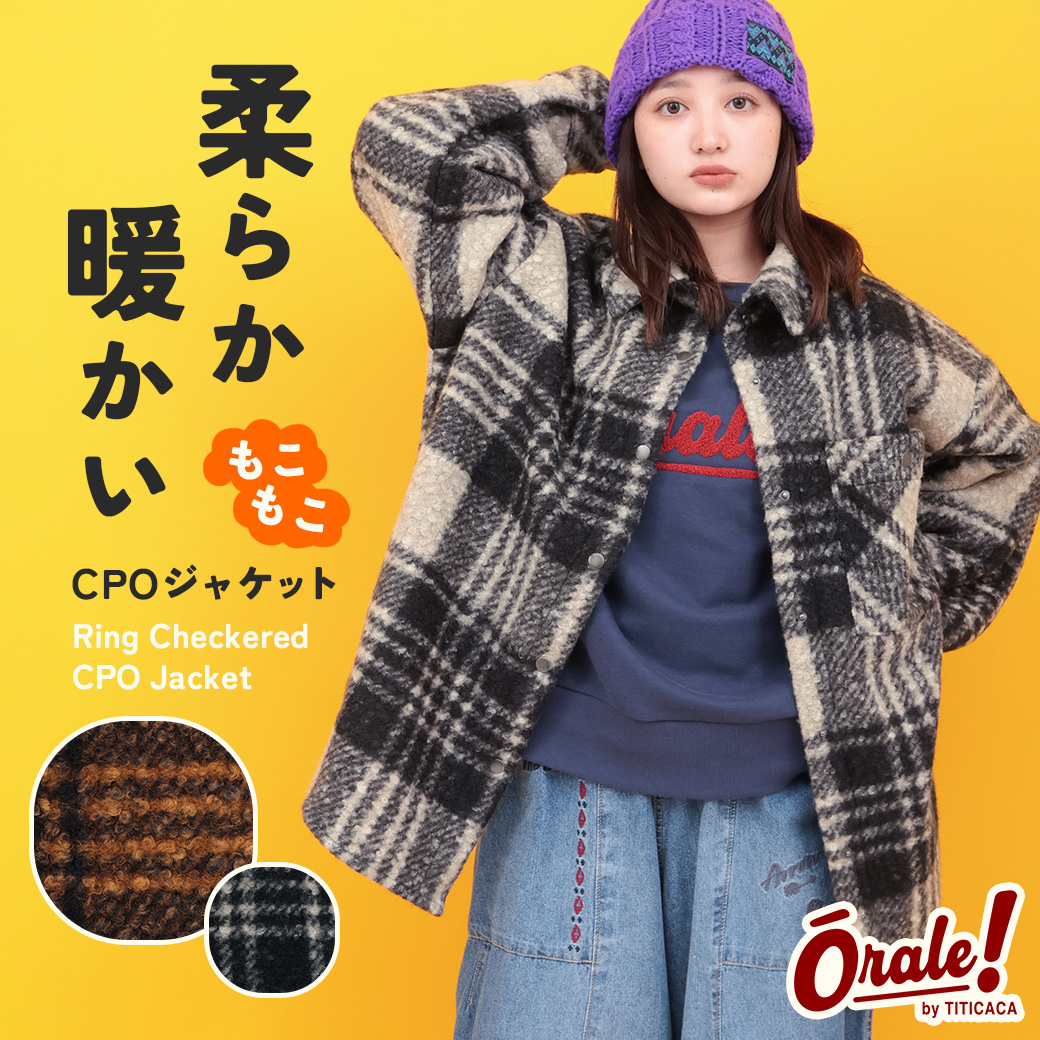 【TOPICS】Orale! リングチェックCPOジャケットOWJBD960