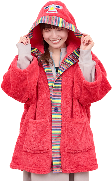 シエスタアミーゴフードハンテン/着用写真