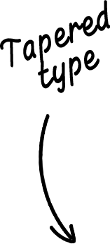 Tapered type