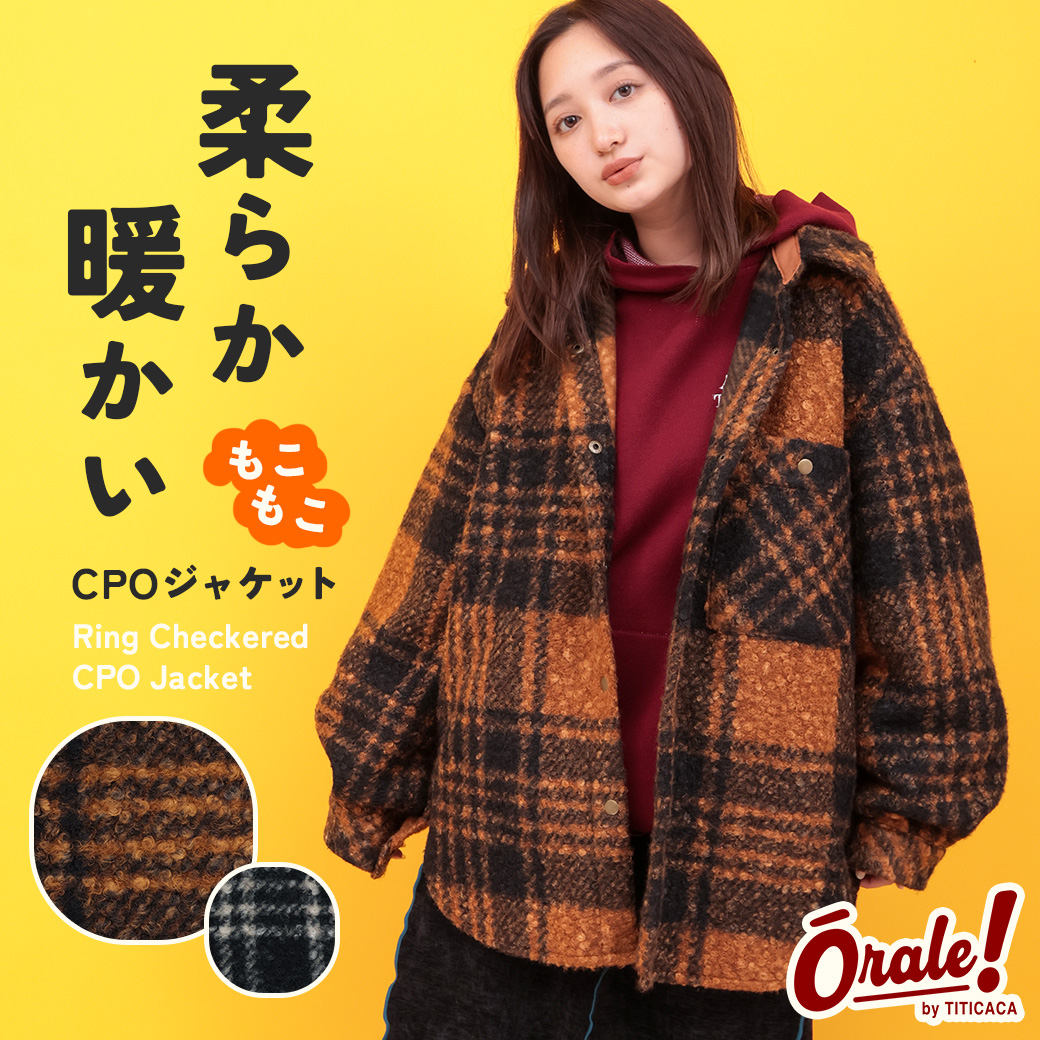 【TOPICS】Orale! リングチェックCPOジャケットOWJBD960