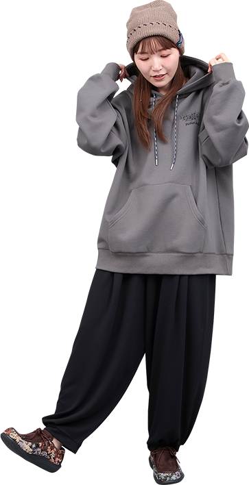 モデル着用(全身)/ブラック