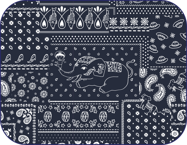 パッチワークバンダナ柄イメージ