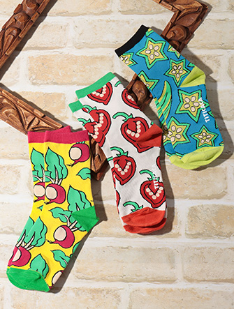 フードモチーフソックス