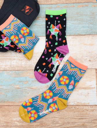 ハッピーモチーフキラキラソックス